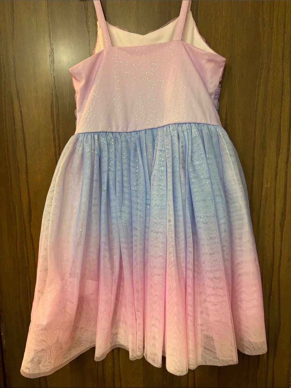 Cat & Jack Pink and Blue Ombre Sparkle Tulle Dress